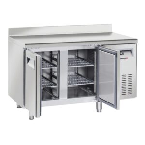 Frysebord med bagkant 1/1 GN – 2 låger – B 1350 x D700 x H950 mm
